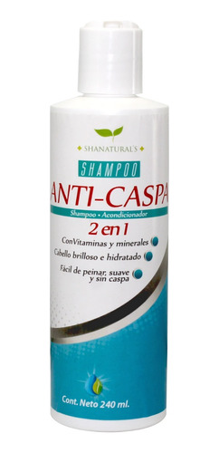 Shampoo Anticaspa 2 En 1 240 Ml Shanatural's