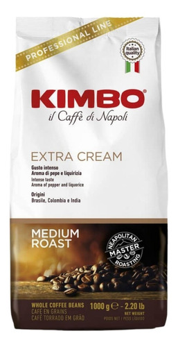 Imagen 1 de 2 de Cafe Kimbo Extra Cream Grano Kg