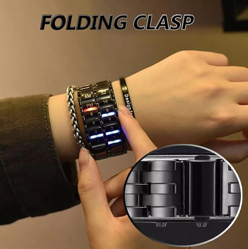 Binario Reloj De, Unisex Binario Led, Material De