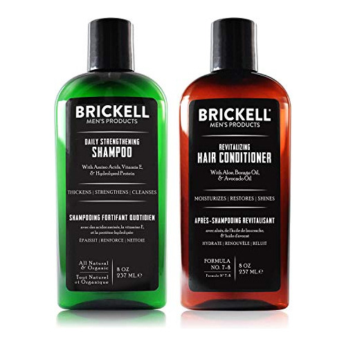 Brickell Men? S Daily Revitalizing Hair Care Routine, Shampo