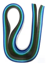 Comprar Quilling Tiras Papel Filigrana Decoracion Tarjetas Azul Vde.