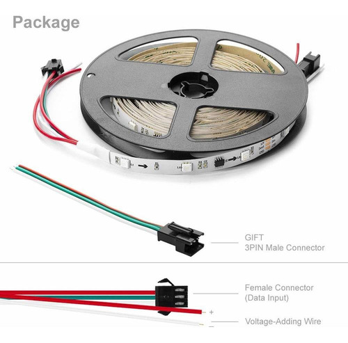 Imagen 7 de 8 de Ws2811 Icrgb Ic Tira De Led Dream Color Direccionable 1...