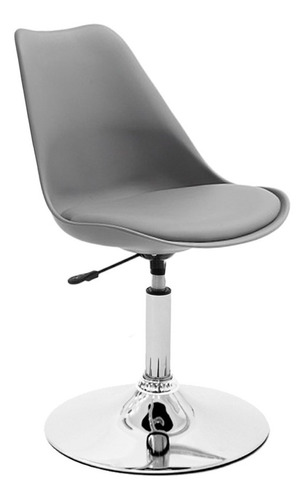 Silla Tulip Eames Gris Con Base Varios Colores Escritorio