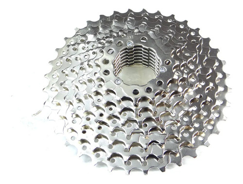 Kit Relação Cassete K7 Catraca 9v 11/32t Dentes Cs Pedal Pulse Aço Inoxidável Mtb Road Trekking Encaixe Padrão Shimano Bike Bicicleta + Corrente Yqc 9s 128l C/ Missing Link Compatível Shimano Absolute