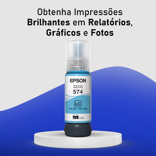 Epson Refil T574 Light Ciano Original Ecotank L8050 L18050