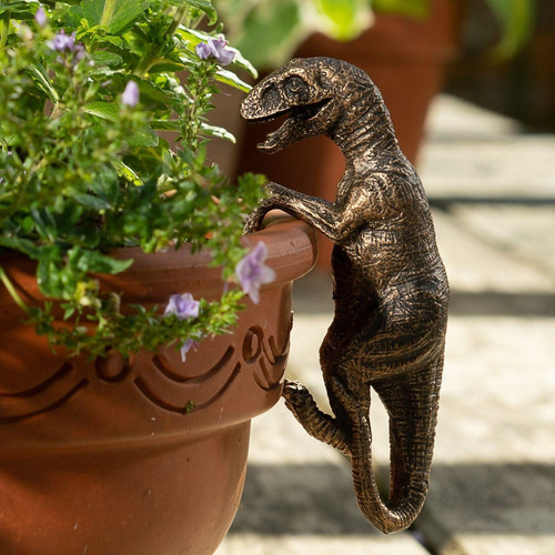 Macetas Con Figuras De Dinosaurios Trepadores, Florero