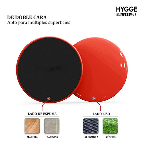 Imagen 3 de 10 de Discos Deslizantes Platos Core Slider Gym Funcional Fintess