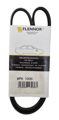 Correa De Alternador Peugeot 407 2.0 Bencinero 6pk-1000