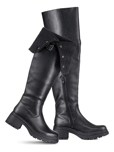 Botas Largas Mujer De Moda Comodo Tacon Grueso Weide Czy615