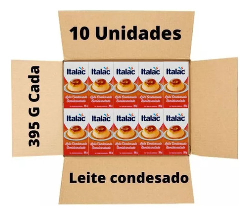 Leite Condensado Italac 395gr Caixa com 10 Unid