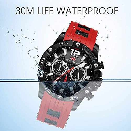Mf Mini Focus Reloj Para Hombre, Cronógrafo Impermeable De