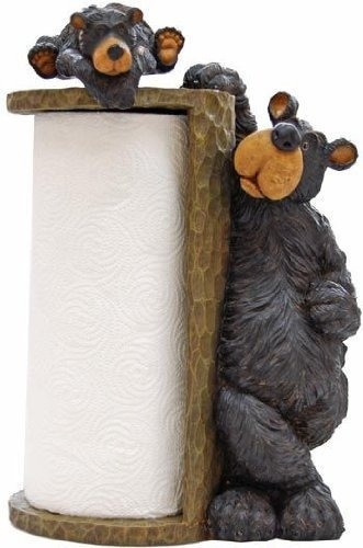 Estante Para Toallas De Papel Willie Black Bear Para Colocar