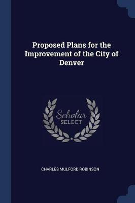 Libro Proposed Plans For The Improvement Of The City Of D...