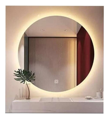 Espejo 70 Cm Led Cálida Con Touch