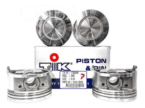 Juego De Pistones Hillux 2.4 Motor 22r 0.20 0.30 