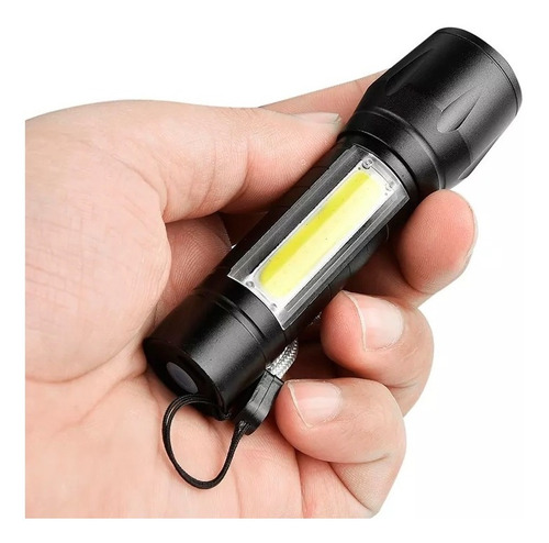 Minilinterna De Mano Tactica Recargable De Luz Led Fuerte