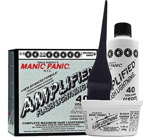 Manic Panic Flash Lightning - Kit De Decoloración Para Cabel