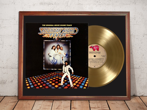 Bee Gees Fiebre Sabado Por La Noche Tapa Firmada Disco Oro