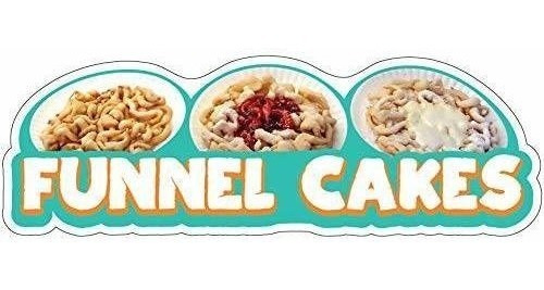 Signmission Funnel Cakes, 16 Calcomanías, Soporte De Para De