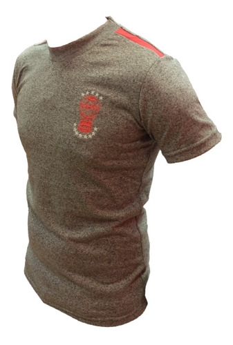 Imagen 6 de 9 de Remera C A Huracán De Algodón Gris Claro Jaspeado Globomanía