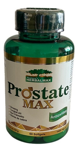 Prostate Max Saw Palmetto  Tongkat Ali  Ginseng 60 Cápsulas Sabor N/a