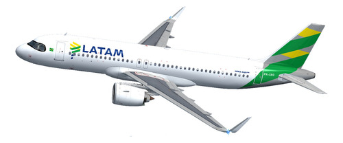 Aeronave Para Simulador Fsx - Airbus A320neo Latam Pr-xbg
