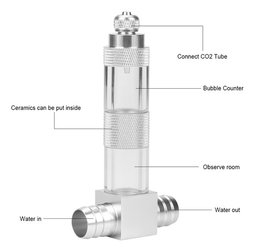 Difusor De Bolhas, Atomizador De Co2, Dióxido De Carbono Par