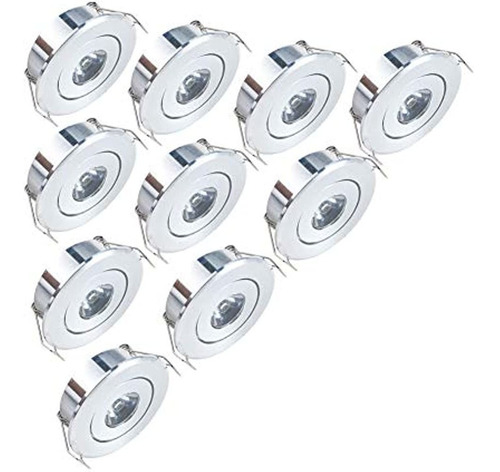 Inhdbox 10 Unidades Cree Led 1 W 120 Lúmenes Mini Kit Downli