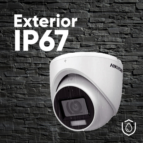 Hikvision Kit De 4 Cámaras De Seguridad Metálicas Turret Con Micrófono Integrado 3k 5mp Dual Light Protección Ip67 Exterior + Dvr 8 Mp 4 Canales Turbohd + 4 Canales Ip + 3tb Hdd Ids2ce76k0t-plus+3tb