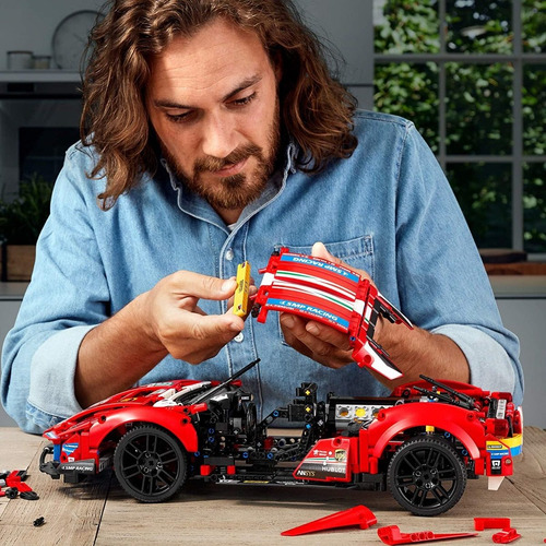 Lego Technic 42125 Ferrari 488 Gte A F Corse #51 (1677 Pzs)