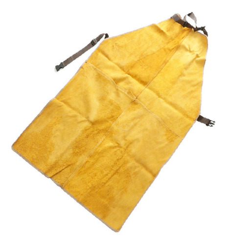 Delantal De Protección De Soldadura Amarillo 90x60cm Delantal De Protección De Soldadura Amarillo 90x60cm