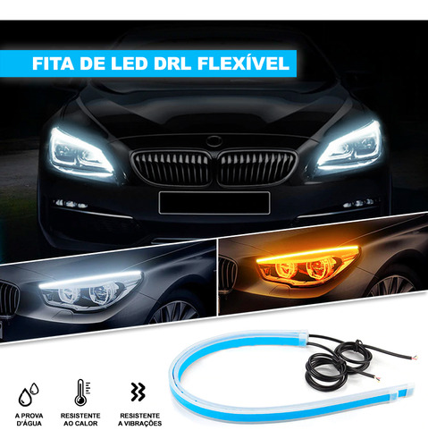 Par Barra Led Ranger 2007 Drl Seta Sequencial Efeito Start