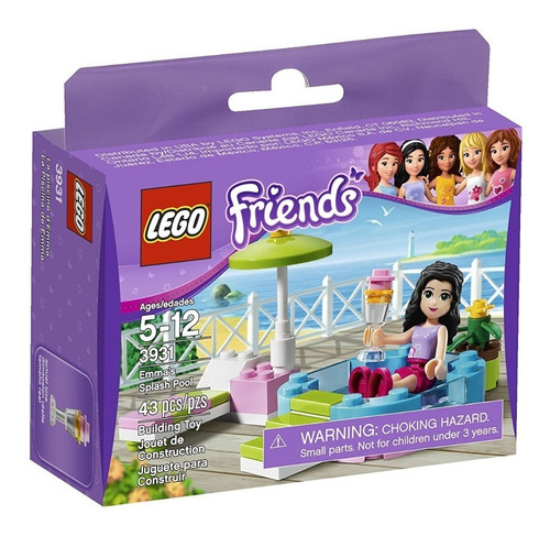 Lego 3931 Friends Emma's Splash Pool Sin/abrir
