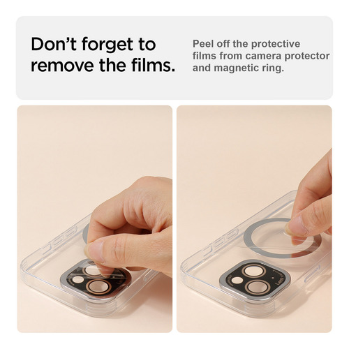 Funda Para iPhone Flexible Protección Cámara Transparente