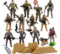 Comprar Sets De Muñecos  16 Piezas De Militares De Combate
