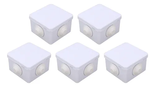 comprar Pack 5 Cajas De Registro Estanca Conexiones Cctv Ip65 8x8x5