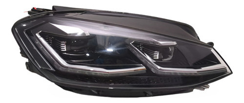 Par Farol Golf Gti Mk7.5 2018 A 19 Friso Vermelho C/ Led Rf
