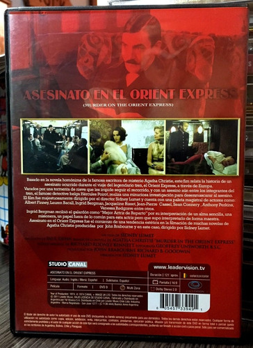 Asesinato En El Orient Express (1974) Director: Sidney Lumet