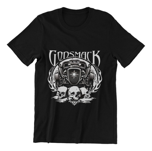 Polera Unisex Godsmack Rock Musica Auto Estampado Algodon