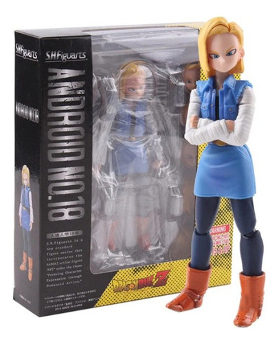 Boneco De Ação Shf Dragon Ball Android No.18, Modelo, Brinqu