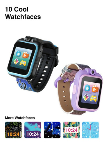 Smartwatch Para Niños Con Audifonos, Flaming Blue