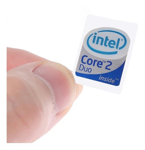 Sticker Original Procesador Core 2 Duo Intel