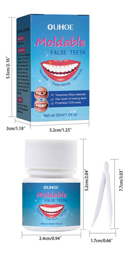 Empastes De Resina W, Dentaduras Postizas De Maquillaje Para