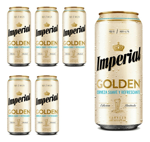 Cerveza Imperial Golden 473ml (((six Pack))) 6 Latas