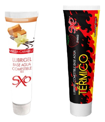 Lubricante Comestible Vainilla-caramelo & Termico Hot Fresa Vainilla Caramelo / Fresa