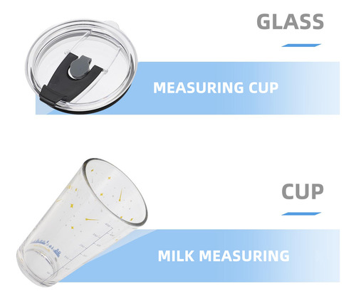 Vaso Medidor De Agua, 400 Ml, Vaso Medidor De Agua Para Desa