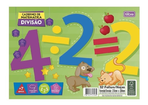 Caderno De Matemática Divisão Academie 32fls Tilibra