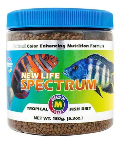 Alimento New Life Spectrum Tropical Medium Pellet 2mm 150gr