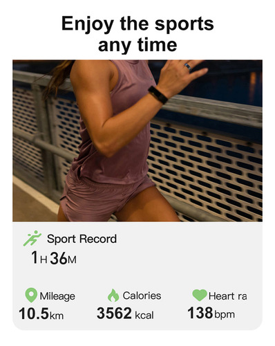 Rastreador De Fitness À Prova D'água R02 Smart Ring Ip68 Sma