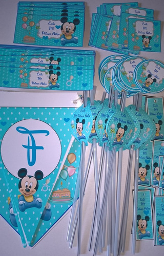 Combo Cotillon Personalizado Personajes Infantiles 20 Chicos